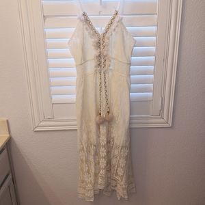 Beautiful Boho Chic Maxi Dress - Size L